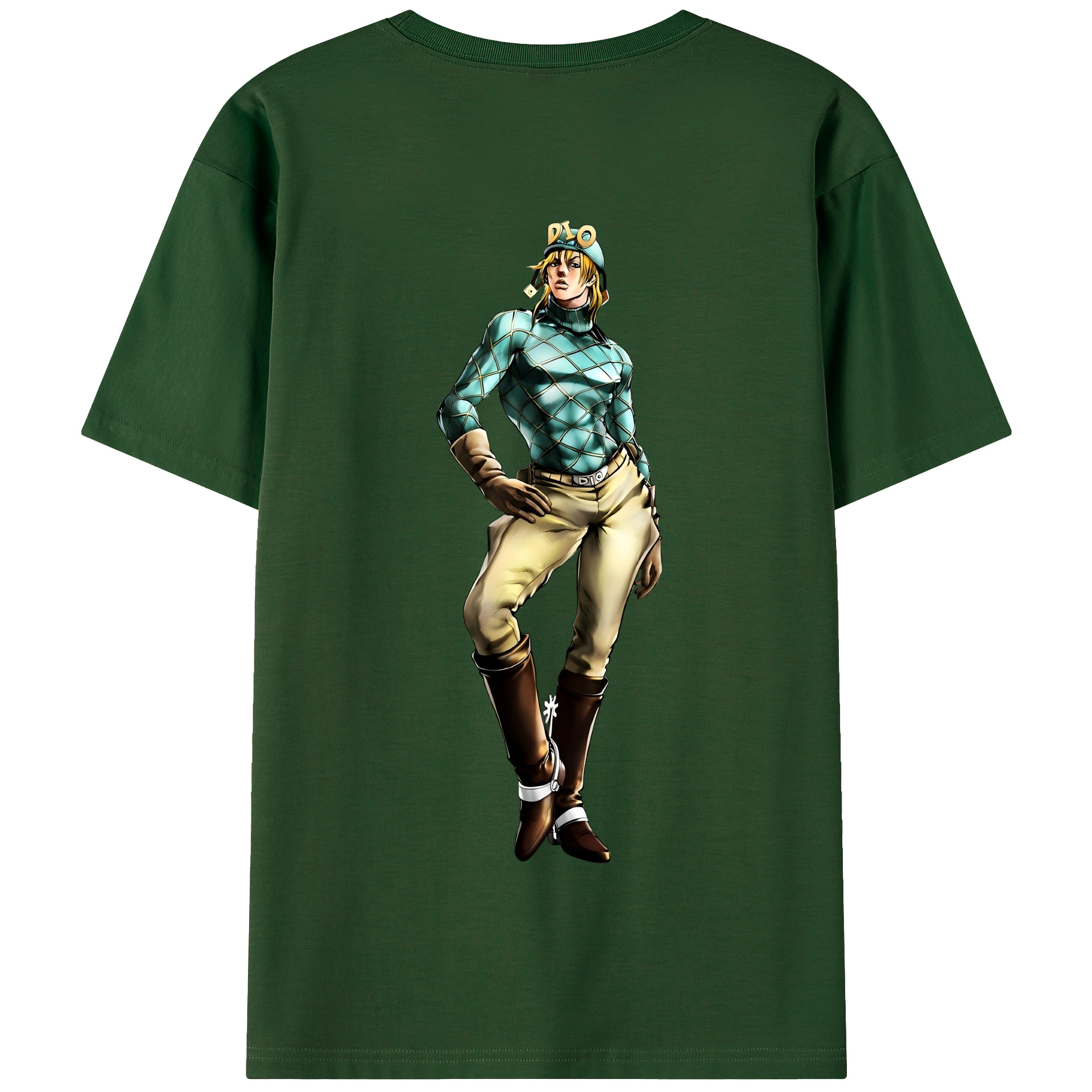 （画像用） ジョジョの奇妙な冒険 ディオ?ブランドー JoJo's Bizarre Adventure Dio Brando 綿100％半袖Tシャツ（背面プリント）